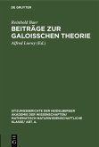 Beiträge zur Galoisschen Theorie (eBook, PDF)
