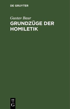 Cover Grundzüge der Homiletik (eBook, PDF)