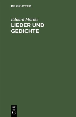 Lieder und Gedichte (eBook, PDF) - Mörike, Eduard