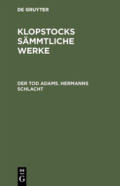 Cover Der Tod Adams. Hermanns Schlacht (eBook, PDF)