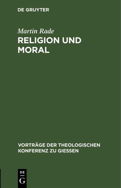 Religion und Moral (eBook, PDF) - Rade, Martin