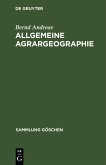 Allgemeine Agrargeographie (eBook, PDF)