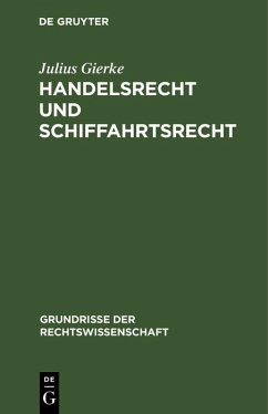 Cover Handelsrecht und Schiffahrtsrecht (eBook, PDF)