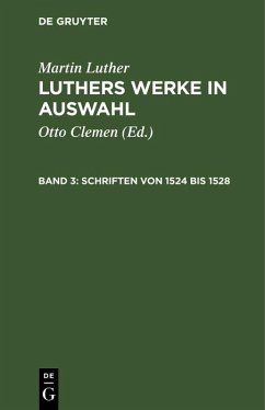 Cover Schriften von 1524 bis 1528 (eBook, PDF)