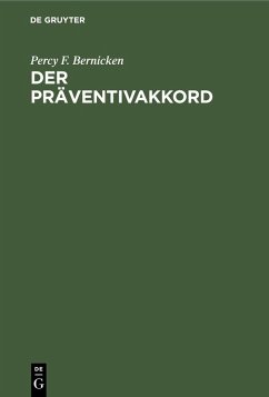 Der Präventivakkord (eBook, PDF) - Bernicken, Percy F.