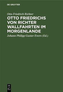 Cover Otto Friedrichs von Richter Wallfahrten im Morgenlande (eBook, PDF)