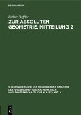 Zur absoluten Geometrie, Mitteilung 2 (eBook, PDF)