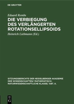 Cover Die Verbiegung des verlängerten Rotationsellipsoids (eBook, PDF)