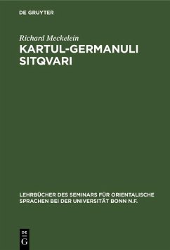 Kartul-germanuli sitqvari (eBook, PDF) - Meckelein, Richard