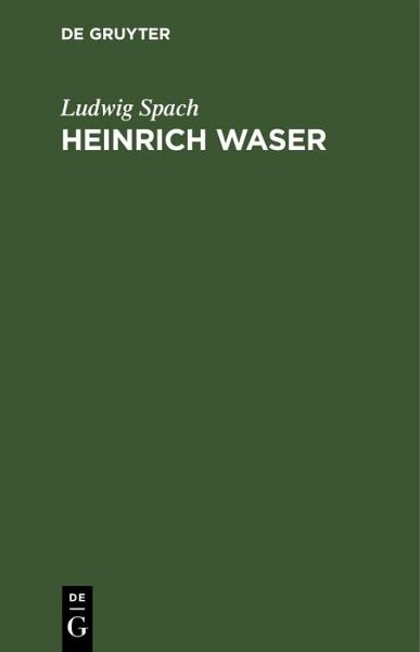 Heinrich Waser (eBook, PDF) Heinrich Waser (eBook, PDF)