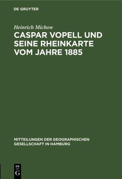 Cover Caspar Vopell und seine Rheinkarte vom Jahre 1885 (eBook, PDF)