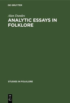 Analytic Essays in Folklore (eBook, PDF) - Dundes, Alan