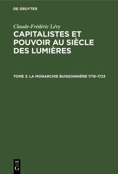 La Monarchie Buissonnière 1718-1723 (eBook, PDF) - Lévy, Claude-Frédéric