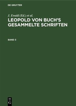 Cover Leopold von Buch's Gesammelte Schriften. Band 3 (eBook, PDF)