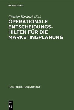 Cover Operationale Entscheidungshilfen für die Marketingplanung (eBook, PDF)