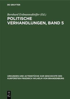 Cover Politische Verhandlungen, Band 5 (eBook, PDF)
