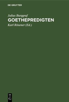 Cover Goethepredigten (eBook, PDF)