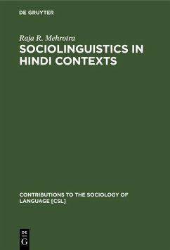 Sociolinguistics in Hindi Contexts (eBook, PDF) - Mehrotra, Raja R.