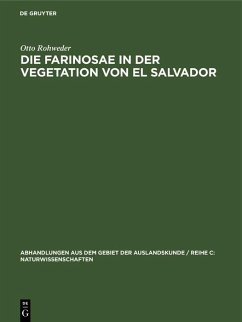 Die Farinosae in der Vegetation von El Salvador (eBook, PDF) - Rohweder, Otto
