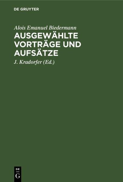 Ausgewählte Vorträge und Aufsätze (eBook, PDF) Ausgewählte Vorträge und Aufsätze (eBook, PDF)