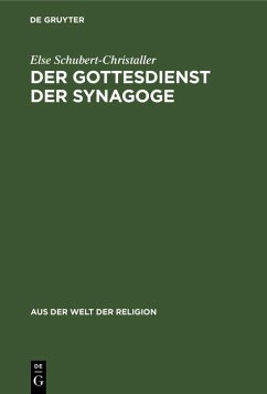 Cover Der Gottesdienst der Synagoge (eBook, PDF)