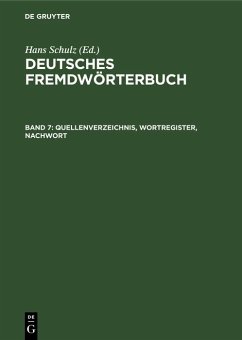 Cover Quellenverzeichnis, Wortregister, Nachwort (eBook, PDF)