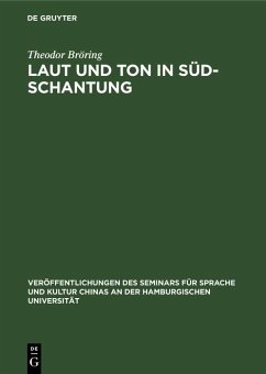 Laut und Ton in Süd-Schantung (eBook, PDF) - Bröring, Theodor