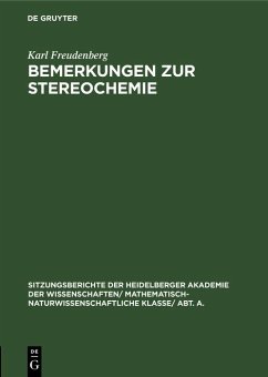Cover Bemerkungen zur Stereochemie (eBook, PDF)
