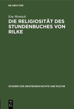 Cover Die Religiosität des Stundenbuches von Rilke (eBook, PDF)
