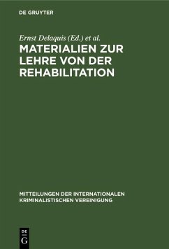 Cover Materialien zur Lehre von der Rehabilitation (eBook, PDF)