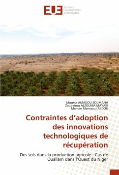 Contraintes d¿adoption des innovations technologiques de récupération - AMADOU SOUMANA, Moussa;ALZOUMA MAYAKI, Zoubeirou;ABDOU, Maman Manssour