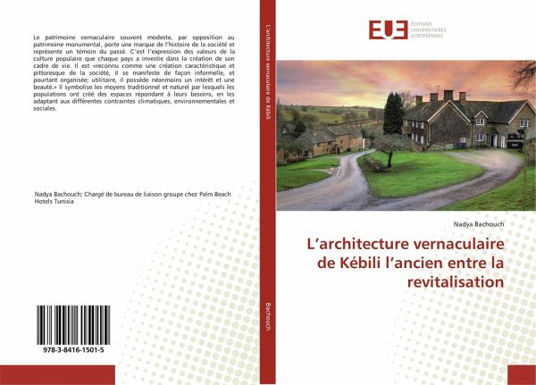 L'architecture vernaculaire de Kébili l'ancien entre la revitalisation