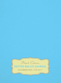 Large 8.5 x 11 Dotted Bullet Journal (Sky Blue #10) Hardcover - 245 Numbered Pages - Blank Classic