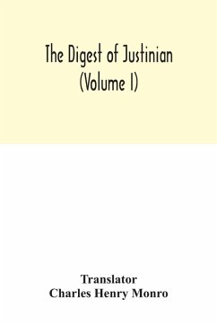 Cover The Digest of Justinian (Volume I)
