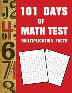 101 Day of Math test Multiplication Facts ( 100 Pages) - Media Group, Blue Digital