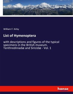 List of Hymenoptera - Kirby, William F.