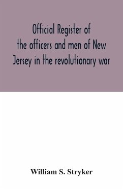Cover Official register of the officers and men of New Jersey in the revolutionary war