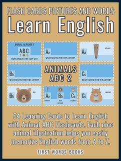 Animals ABC 2 - Flash Cards Pictures and Words Learn English (eBook, ePUB) - Words Books, First