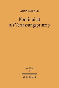 Cover Kontinuität als Verfassungsprinzip (eBook, PDF)