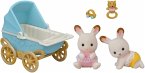 Sylvanian Families 5432 - Schokoladenhasen Zwillinge mit Kinderwagen