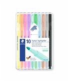 STAEDTLER Textmarker triplus highlighter Pastell 10er Set