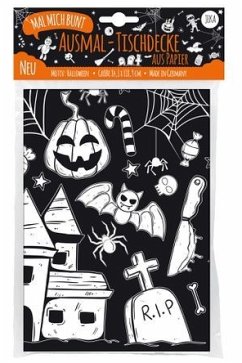 Cover Mal Mich Bunt Ausmal-Tischdecke aus Papier, Motiv Halloween