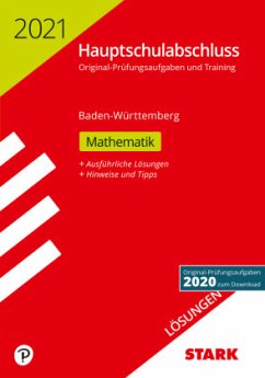 Cover Hauptschulabschluss 2021 - Mathematik 9. Klasse, Lösungen - Baden-Württemberg