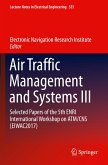 Air Traffic Management and Systems III