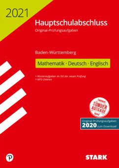 Cover Hauptschulabschluss 2021 - Mathematik, Deutsch, Englisch 9. Klasse - Baden-Württemberg