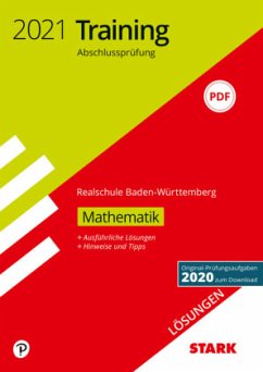 Cover Training Abschlussprüfung Realschule 2021 - Mathematik, Lösungen - Baden-Württemberg