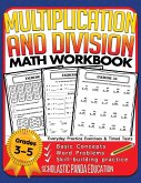 Multiplication and Division Math Workbook for 3rd 4th 5th Grades