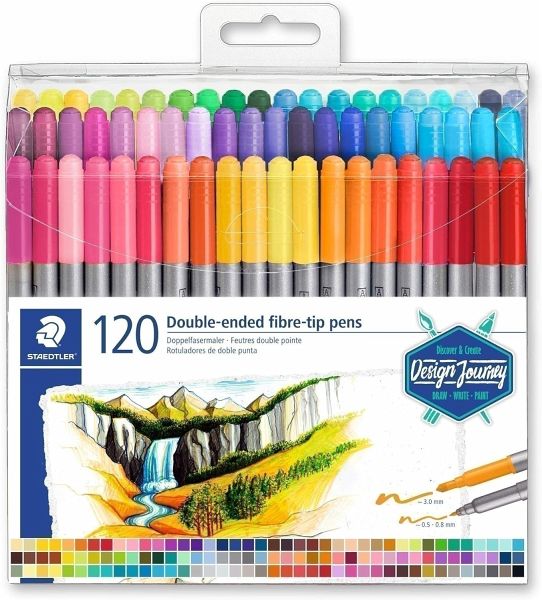 STAEDTLER Doppelfasermaler 120er Set