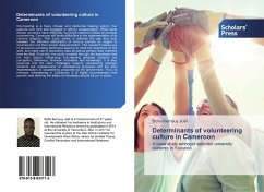 Determinants of volunteering culture in Cameroon - Kernyuy Joël, Bofia