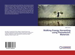 Walking Energy Harvesting using Piezoelectric Materials
